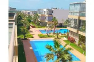 À louer bel Appartement piscine et plage – Immohajir Immobilier au Maroc | Appartement Location saisonnière à Maroc (photo 9)