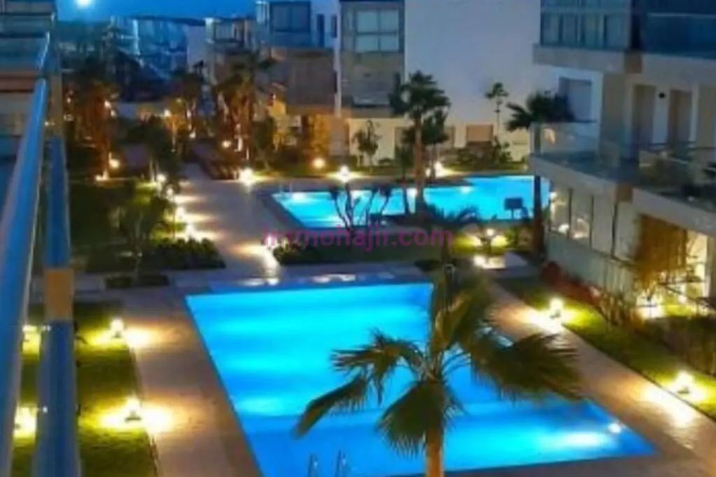 Appartement à Louer dans une Résidence Balnéaire Sécurisée avec Accès Direct à la Plage Sidi Rahal